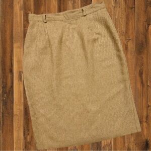 Bianca Nygård Wool Blend Pencil Skirt – Size 8 Petite, Made in Canada